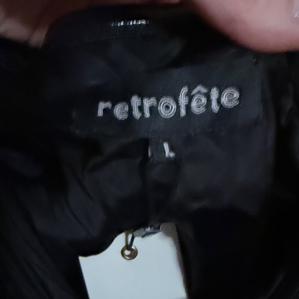 Retrofete Black Sparkle One Shoulder Dress - Picture 3 of 5